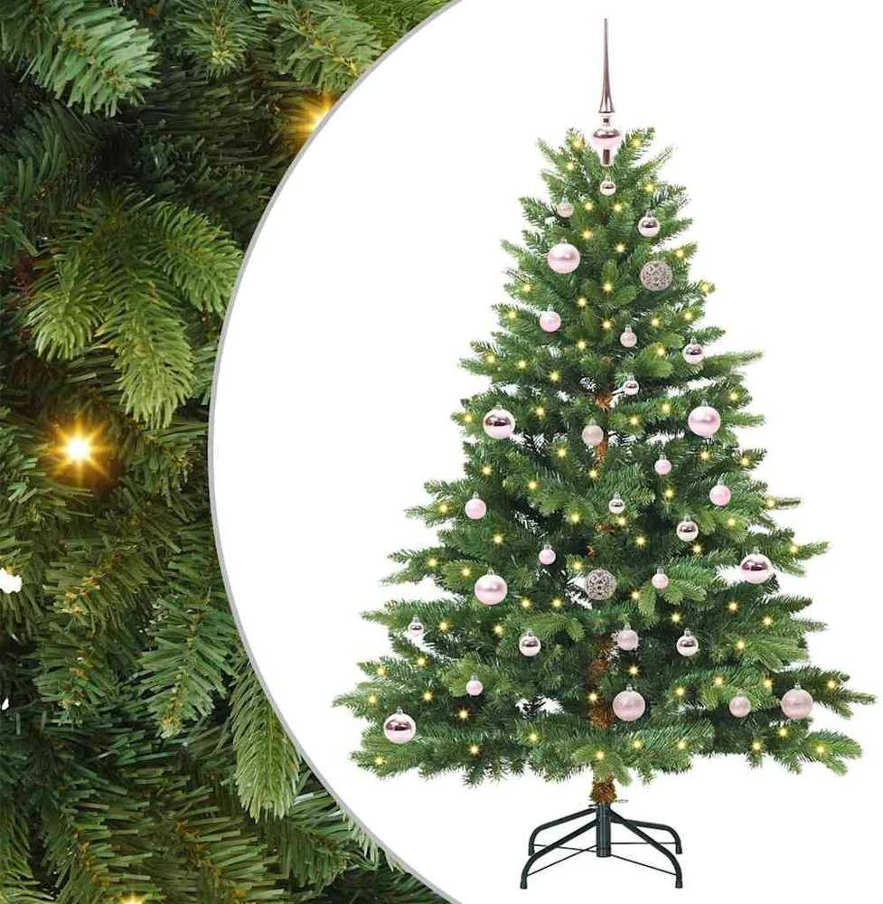 Dirbtinė Kalėdų eglutė su 150 LED Žalia 150 cm PE ir PVC