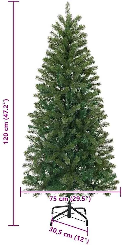 Dirbtinė Kalėdų eglutė Žalia 120 cm PE ir PVC