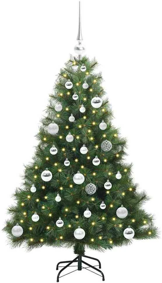 Dirbtinė Kalėdų eglutė su 150 LED Žalia 120 cm PE ir PVC