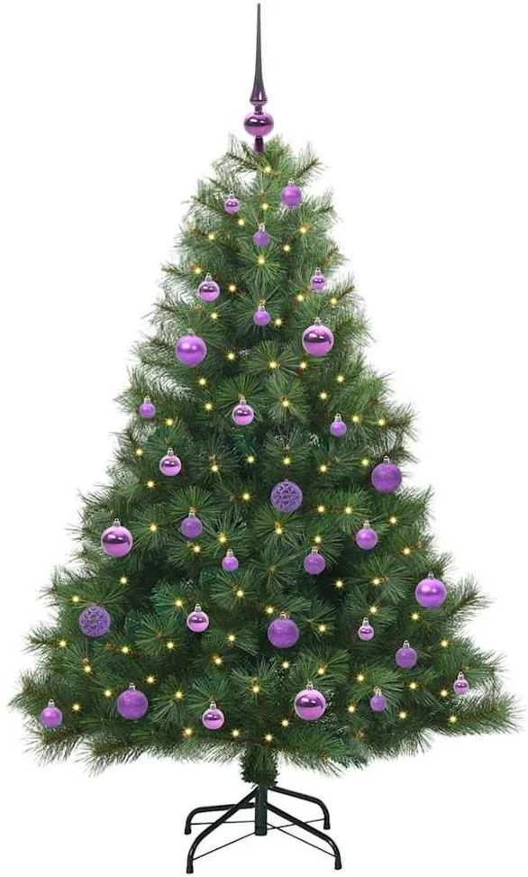 Dirbtinė Kalėdų eglutė su 150 LED Žalia 150 cm PE ir PVC