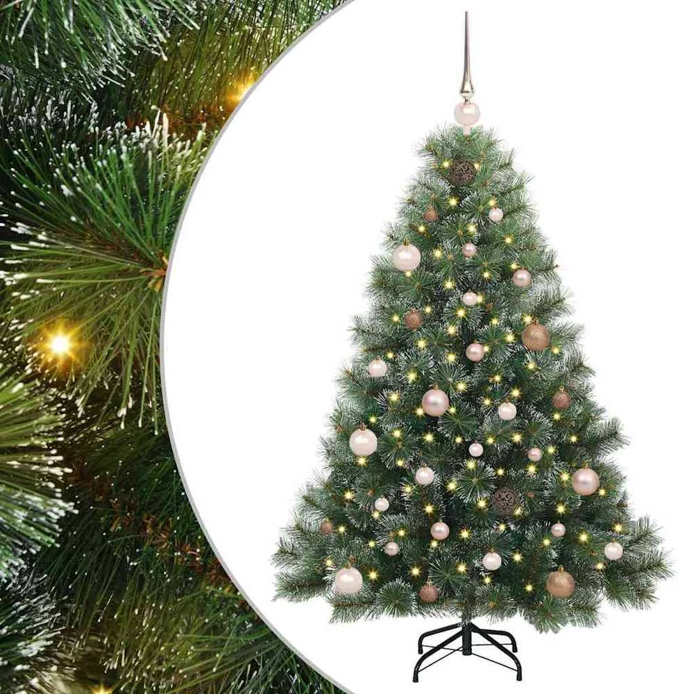 Dirbtinė Kalėdų eglutė su 150 LED Žalia 150 cm PE ir PVC