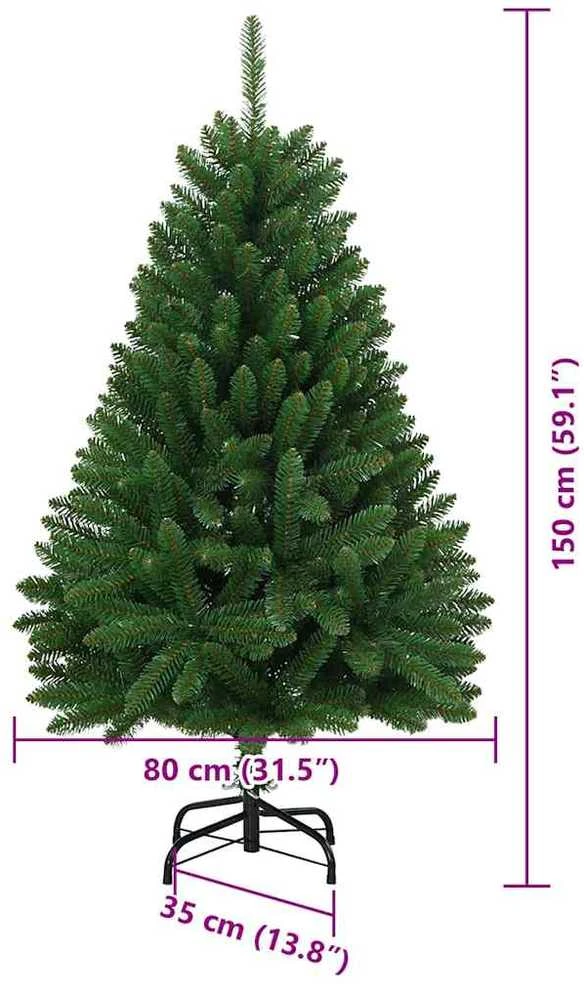 Dirbtinė Kalėdų eglutė 150 cm 150 LED Šilta balta Žalia