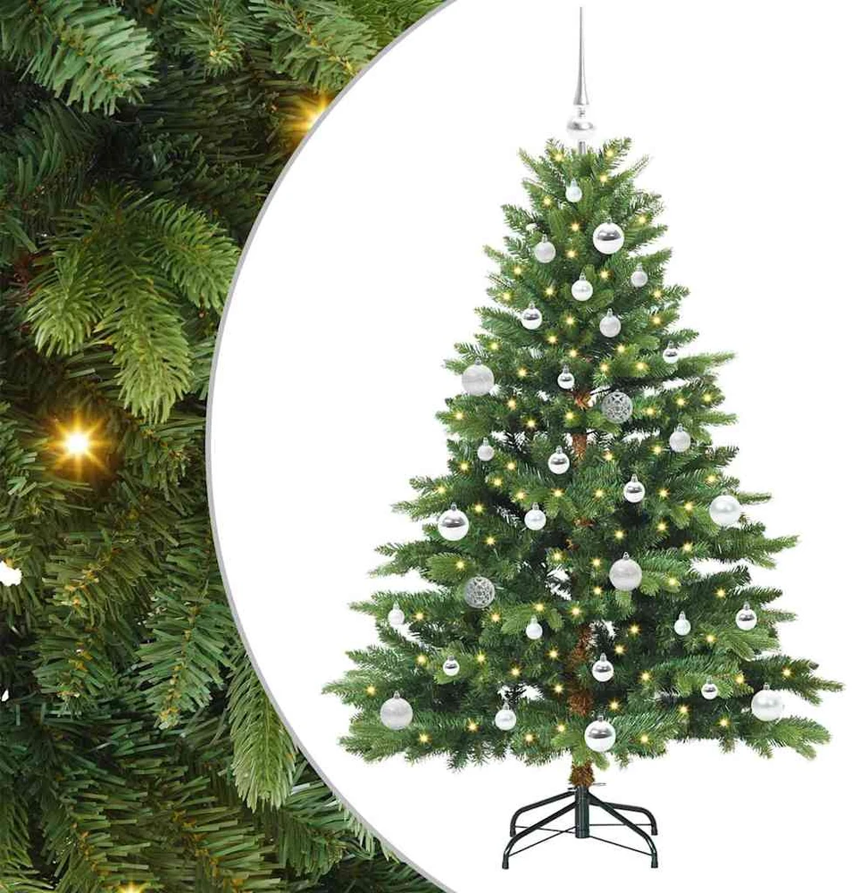Dirbtinė Kalėdų eglutė su 150 LED Žalia 150 cm PE ir PVC