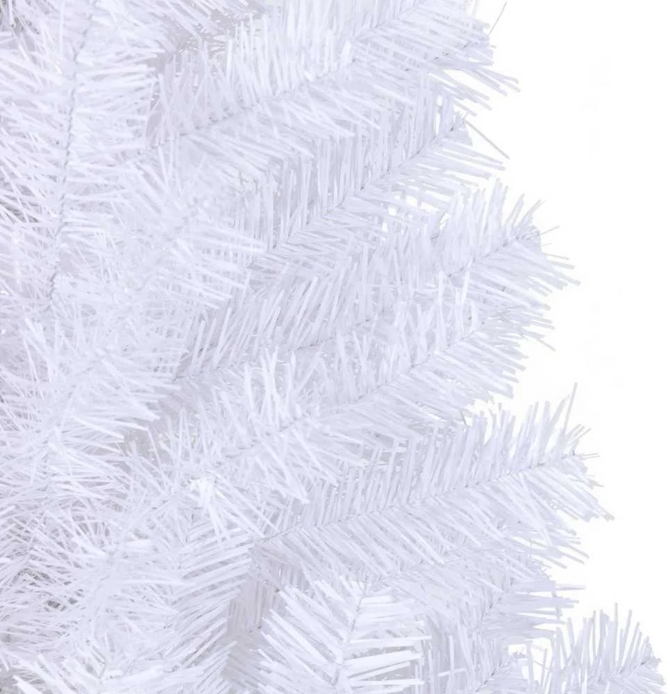 Dirbtinė Kalėdų eglutė su 300 LED Balta 210 cm PVC ir Plienas