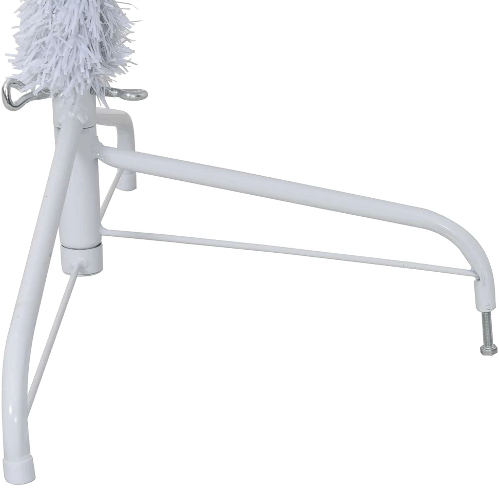 Dirbtinė Kalėdų eglutė su 300 LED Balta 210 cm PVC ir Plienas