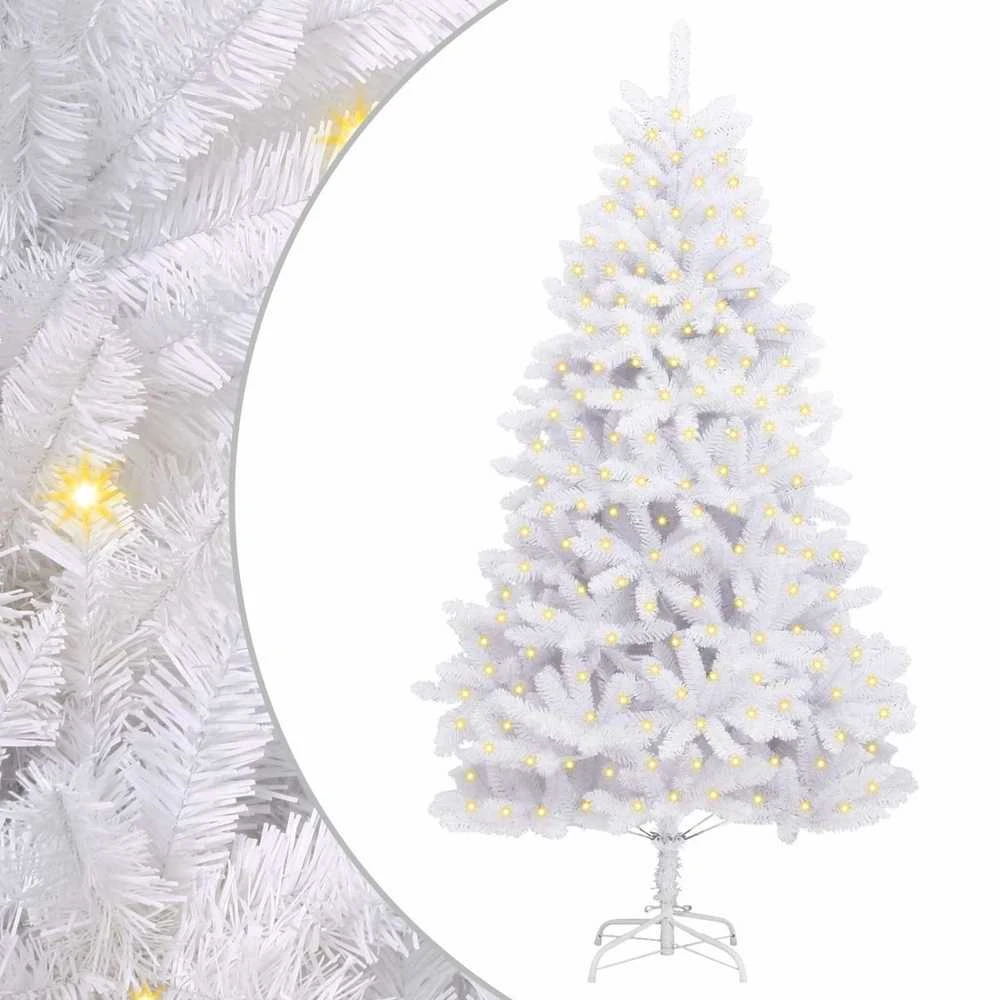 Dirbtinė Kalėdų eglutė 300 LED PVC ir Plienas Balta