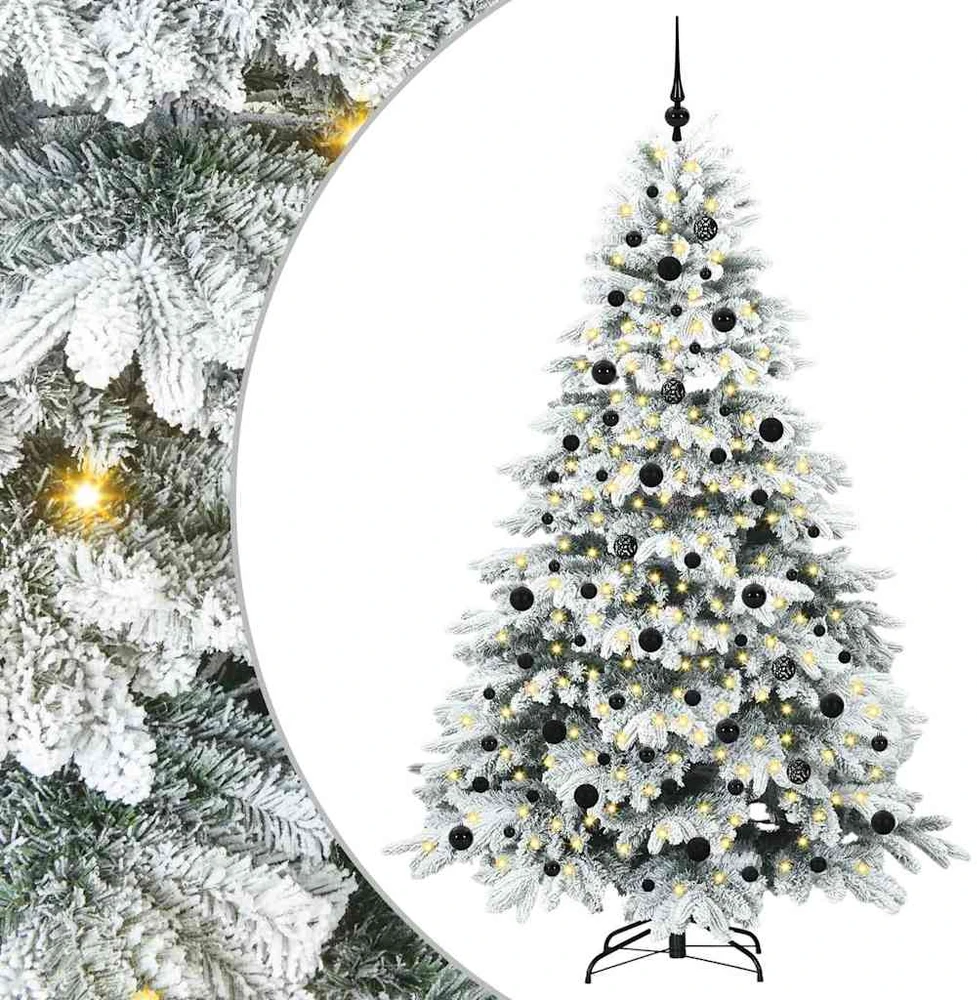 Dirbtinė Sulankstoma Kalėdų Eglutė 210 cm 300 LED Šilta balta