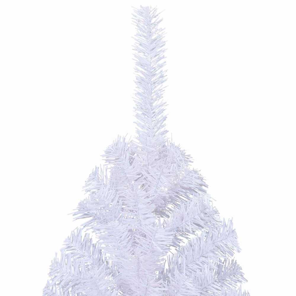 Dirbtinė Kalėdų eglutė su 300 LED Balta 210 cm PVC ir Plienas