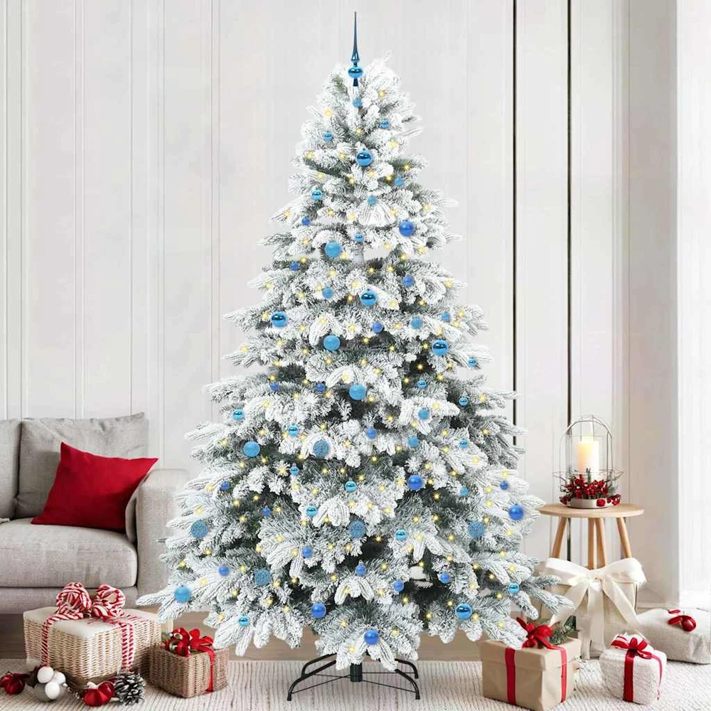 Dirbtinė Sulankstoma Kalėdų Eglutė 240 cm 300 LED Šilta balta