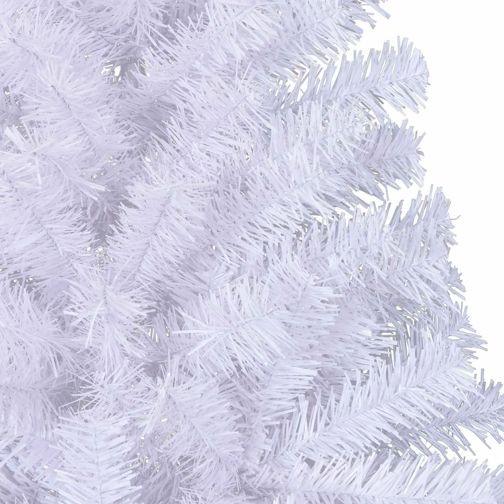 Dirbtinė Kalėdų eglutė su 300 LED Balta 210 cm PVC ir Plienas