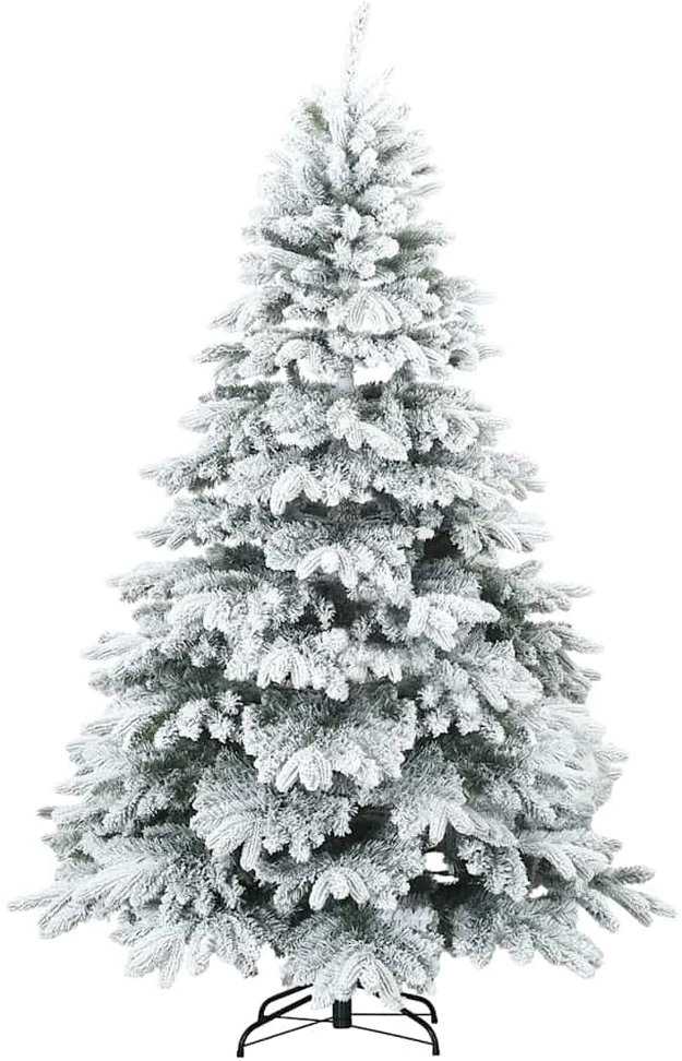 Dirbtinė Kalėdų eglutė su 300 LED Balta 240 cm PE ir PVC