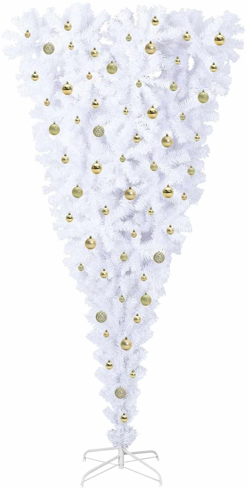 Dirbtinė Kalėdų eglutė su 300 LED Balta 240 cm PVC ir plienas