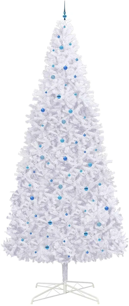 Dirbtinė Kalėdų eglutė su 300 LED Balta 400 cm PVC ir Plienas