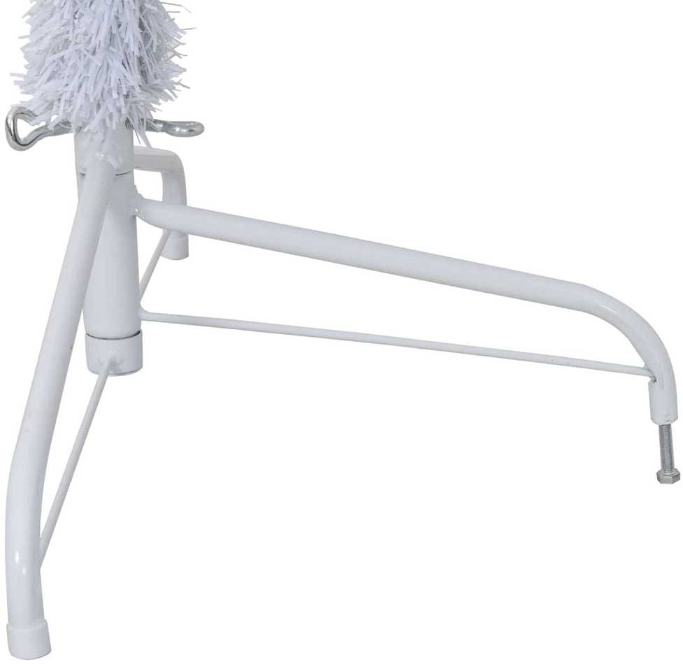 Dirbtinė Kalėdų eglutė su 300 LED Balta 210 cm PVC ir Plienas