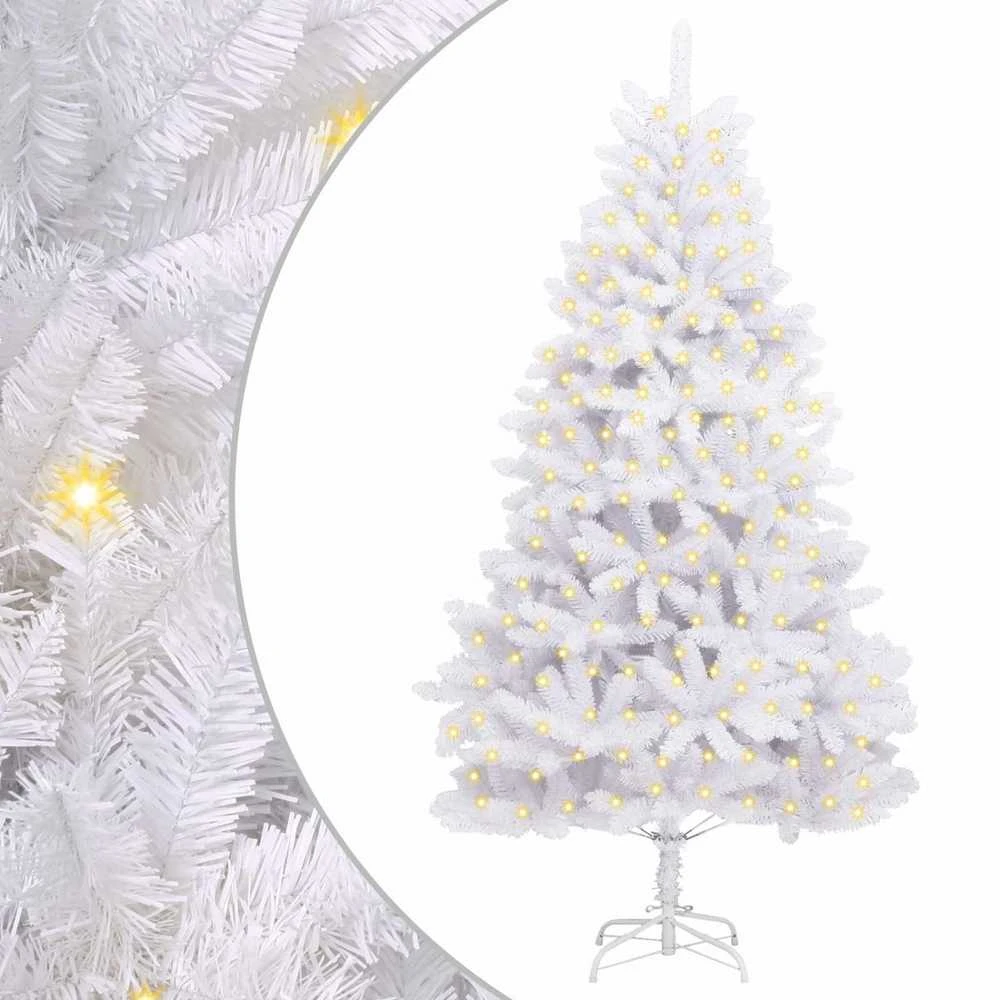 Dirbtinė Kalėdų eglutė 300 LED PVC ir Plienas Balta