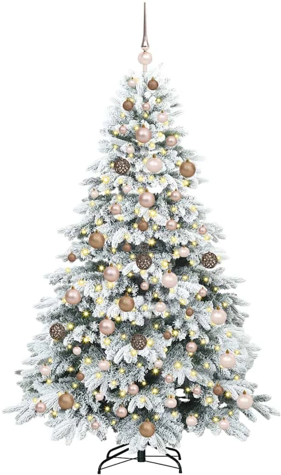 Dirbtinė Sulankstoma Kalėdų Eglutė 180 cm 300 LED Šilta balta