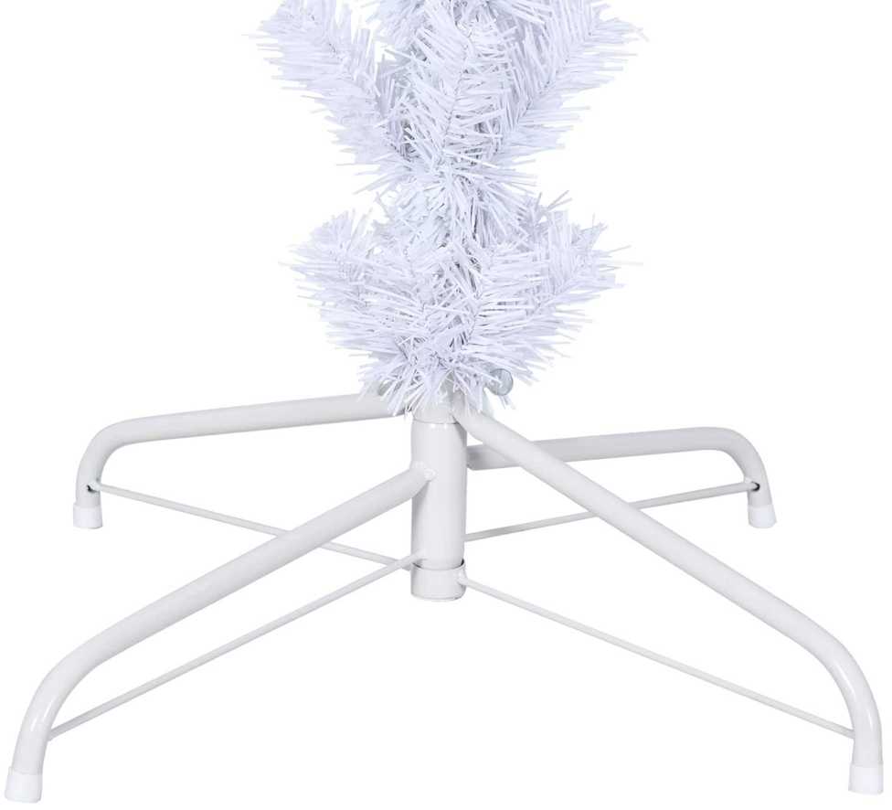 Dirbtinė Kalėdų eglutė su 300 LED Balta 240 cm PVC ir plienas