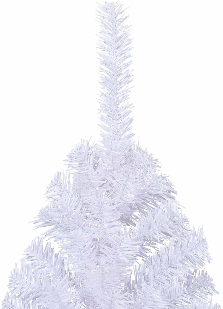 Dirbtinė Kalėdų eglutė su 300 LED Balta 210 cm PVC ir Plienas