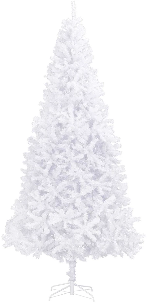 Dirbtinė Kalėdų eglutė su 300 LED Balta 300 cm PVC ir Plienas