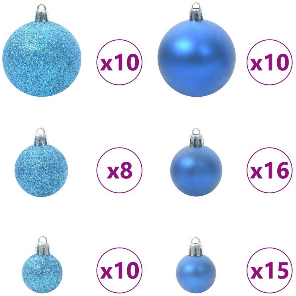 Dirbtinė Kalėdų eglutė su 300 LED Balta 210 cm PVC ir Plienas