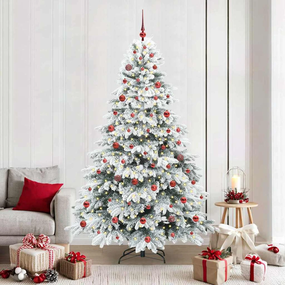 Dirbtinė Sulankstoma Kalėdų Eglutė 210 cm 300 LED Šilta balta