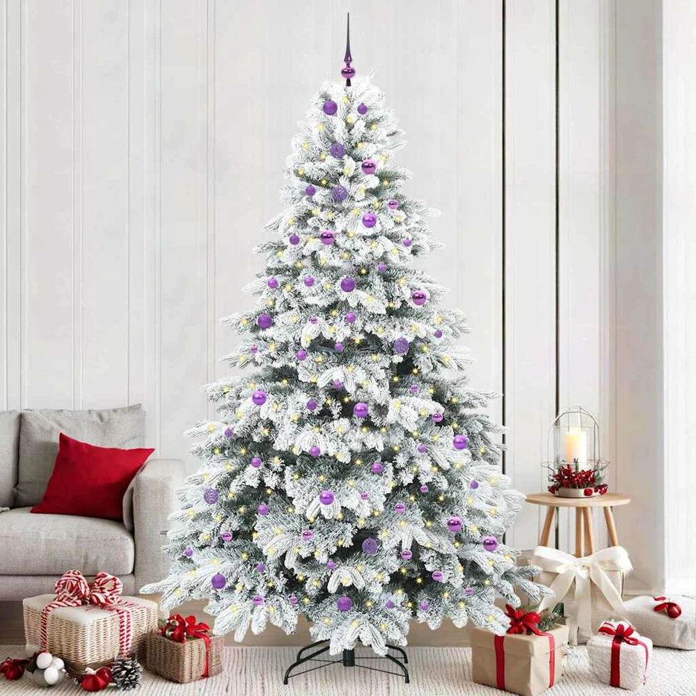 Dirbtinė Sulankstoma Kalėdų Eglutė 240 cm 300 LED Šilta balta