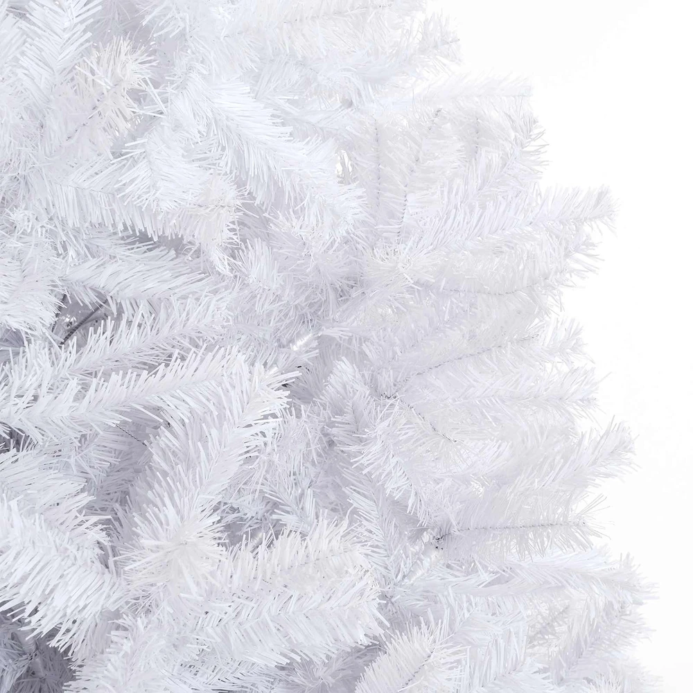Dirbtinė Kalėdų eglutė su 300 LED Balta 300 cm PVC ir Plienas
