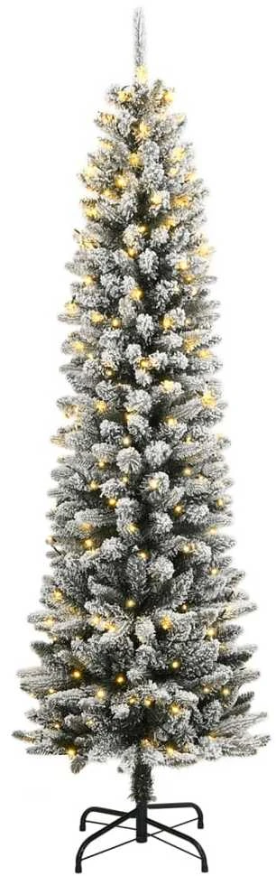 Dirbtinė Kalėdų eglutė su 300 LED lempučių ir sniegu, 240cm