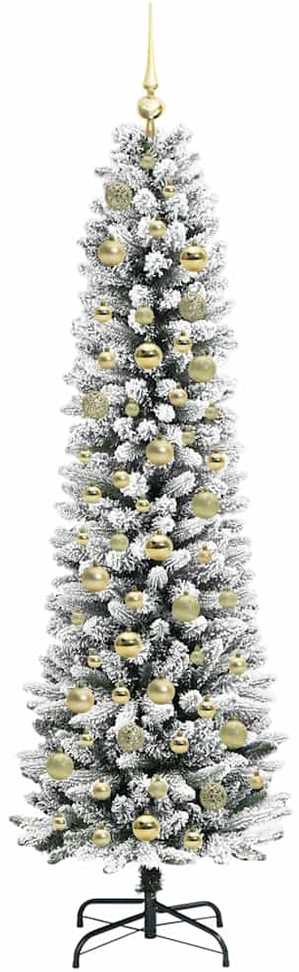 Dirbtinė Kalėdų eglutė Balta 180 cm PVC ir Metalas ir Plastikas