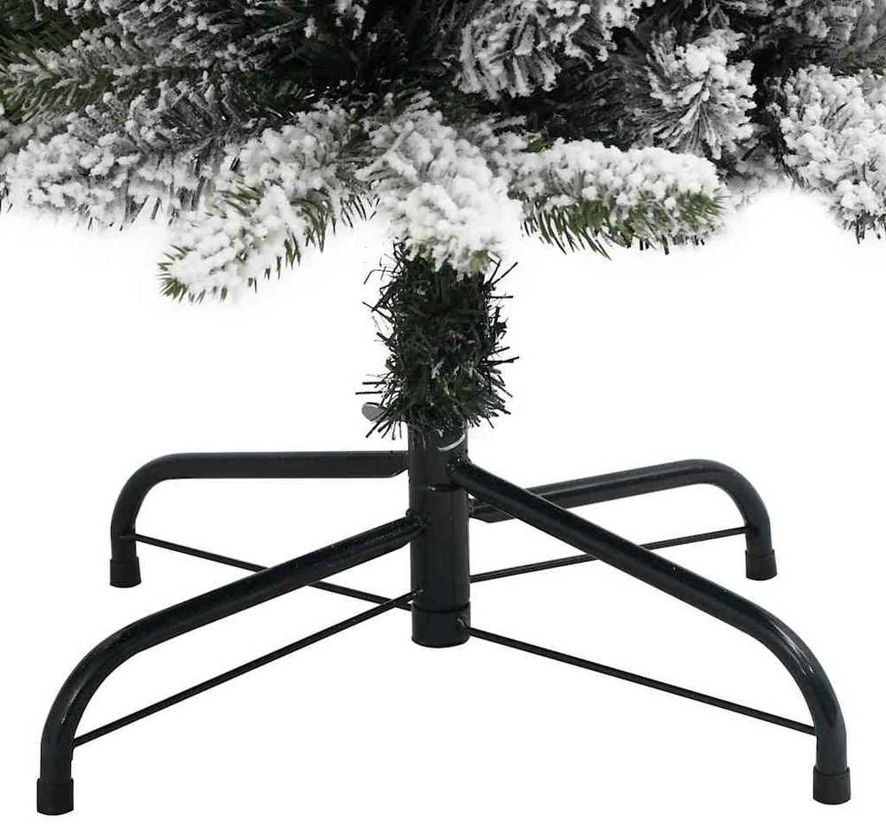 Dirbtinė Kalėdų eglutė Balta 240 cm PVC ir Metalas ir Plastikas
