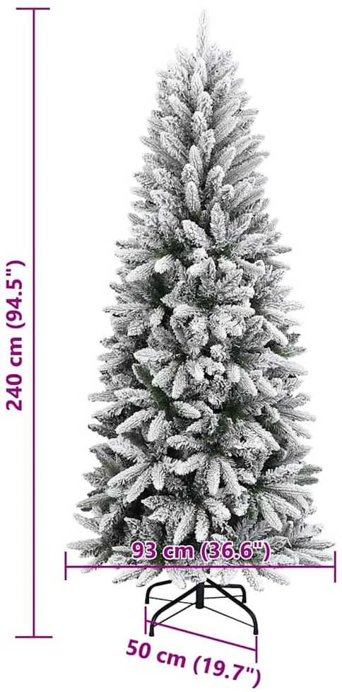 Dirbtinė Kalėdų eglutė Balta 240 cm