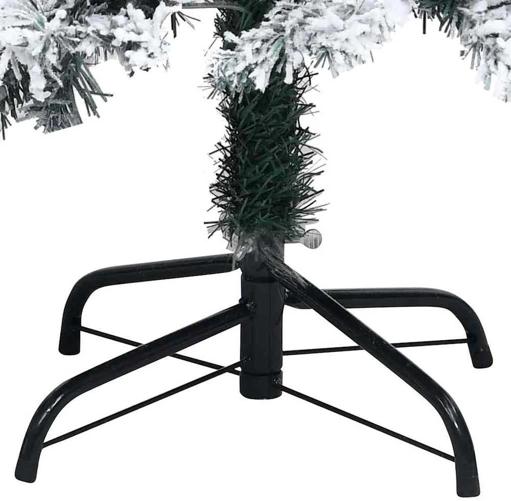Dirbtinė Kalėdų eglutė Balta 210 cm PVC ir Plienas ir Plastikas