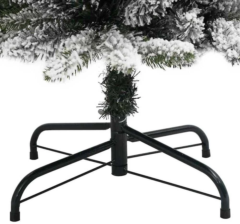 Dirbtinė Kalėdų eglutė Balta 210 cm PVC ir Metalas ir Plastikas