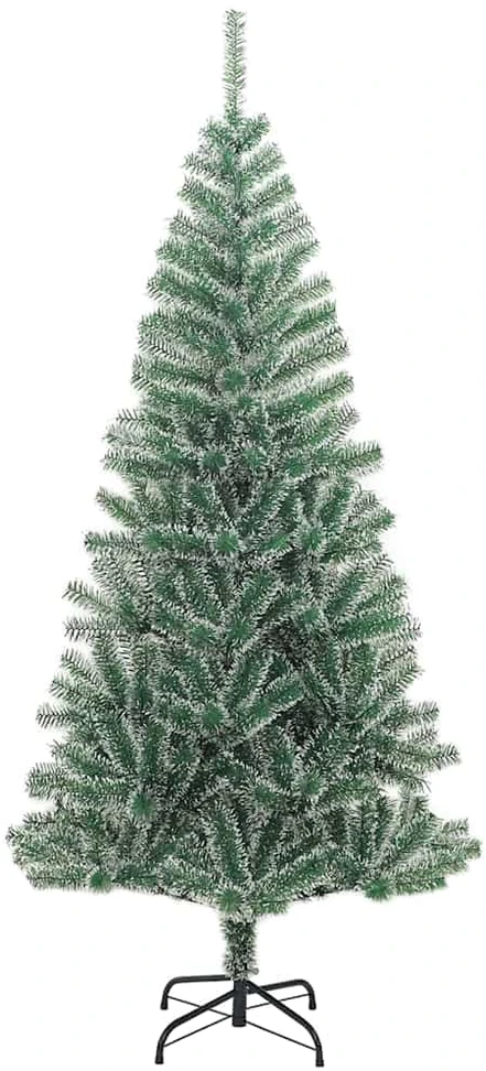 Dirbtinė Kalėdų eglutė su 300 LED/žaisliukais ir sniegu, 240cm