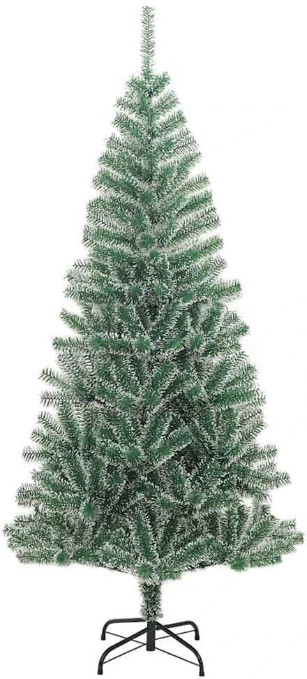 Dirbtinė Kalėdų eglutė su 300 LED/žaisliukais ir sniegu, 210cm