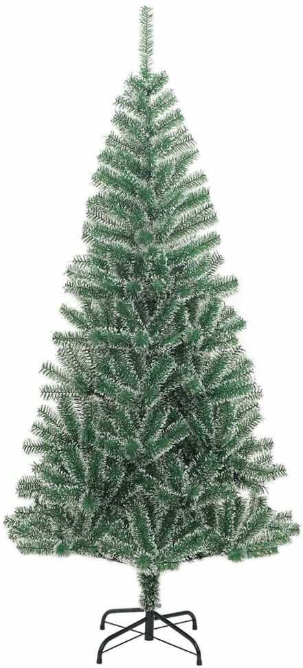 Dirbtinė Kalėdų eglutė su 300 LED/žaisliukais ir sniegu, 210cm