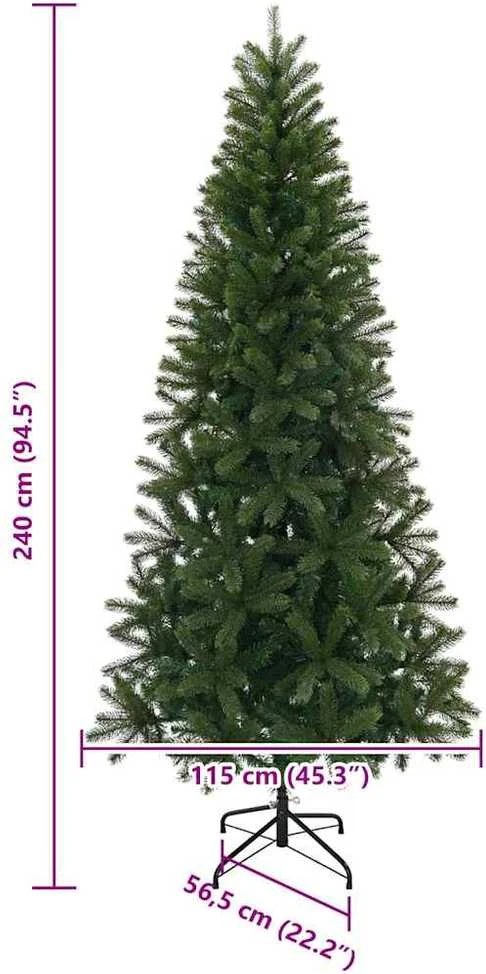 Dirbtinė Kalėdų eglutė Žalia 240 cm PE ir PVC