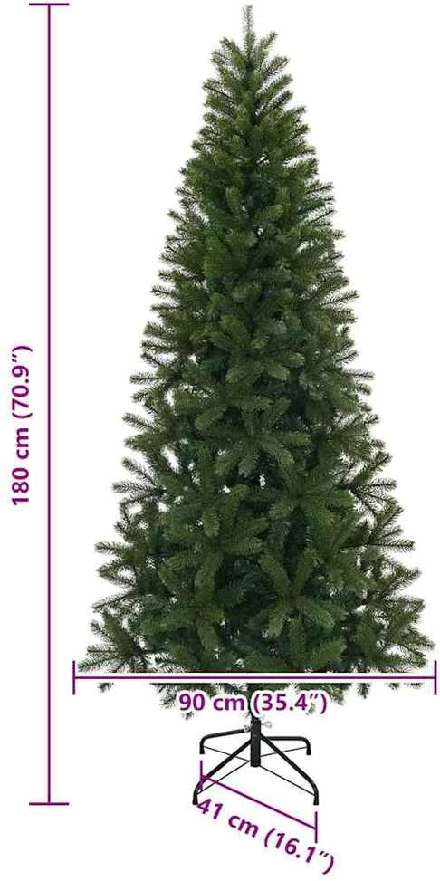 Dirbtinė Kalėdų eglutė Žalia 180 cm PE ir PVC