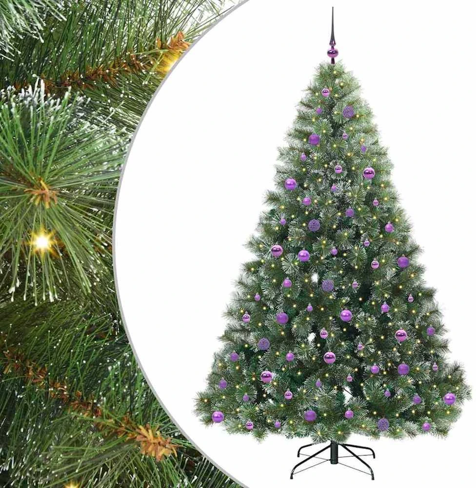 Dirbtinė Kalėdų eglutė su 300 LED Žalia 210 cm PE ir PVC