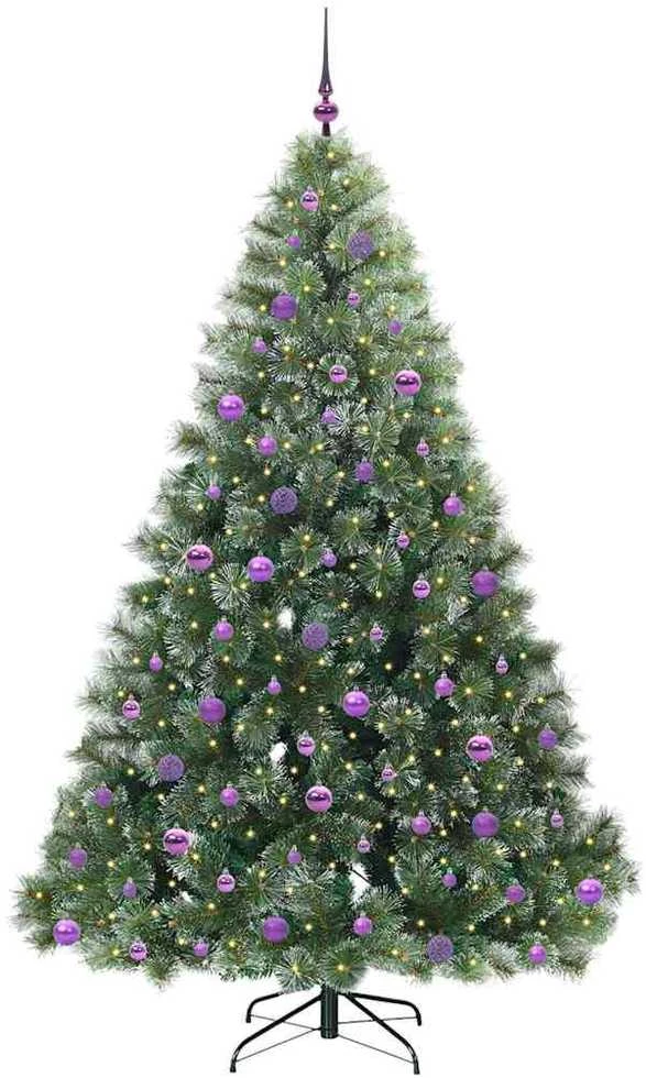 Dirbtinė Kalėdų eglutė su 300 LED Žalia 210 cm PE ir PVC