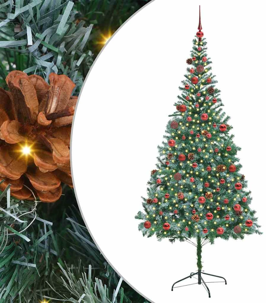 Dirbtinė Kalėdų eglutė Žalia 210 cm PVC ir plienas