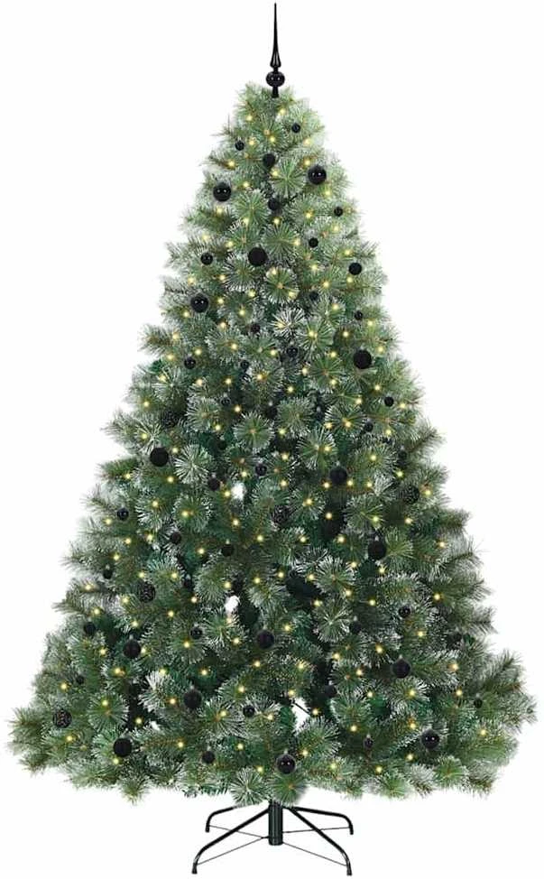 Dirbtinė Kalėdų eglutė su 300 LED Žalia 240 cm PE ir PVC