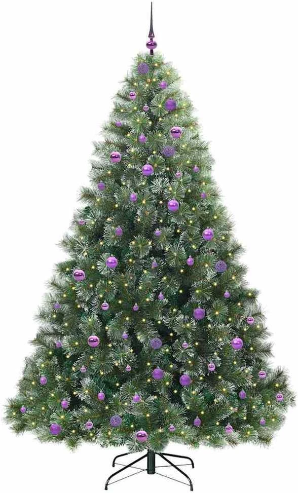 Dirbtinė Kalėdų eglutė su 300 LED Žalia 240 cm PE ir PVC