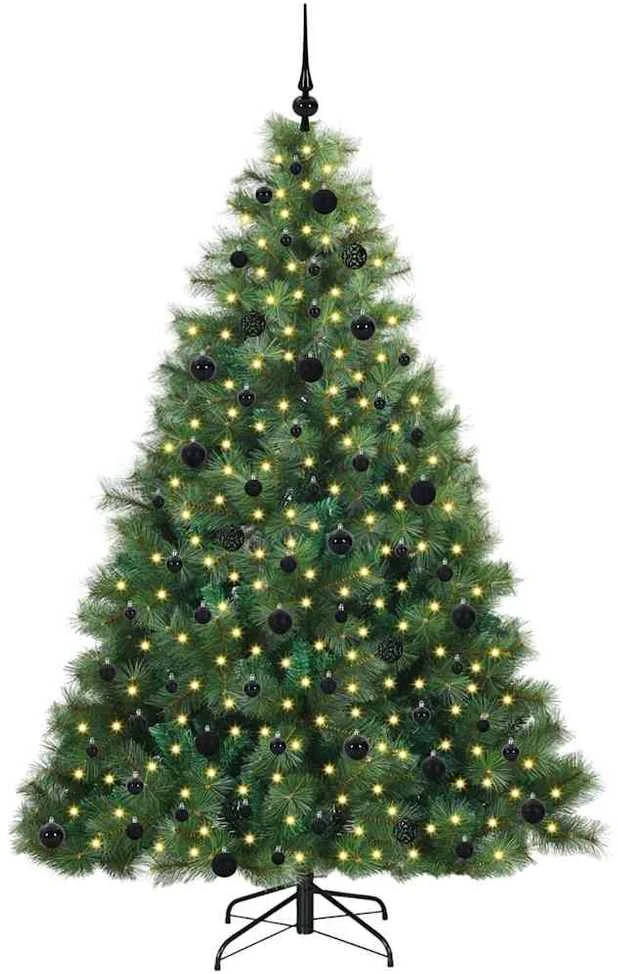 Dirbtinė Kalėdų eglutė su 300 LED Žalia 210 cm PE ir PVC