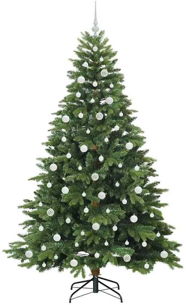 Dirbtinė Kalėdų eglutė su 300 LED Žalia 210 cm PE ir PVC