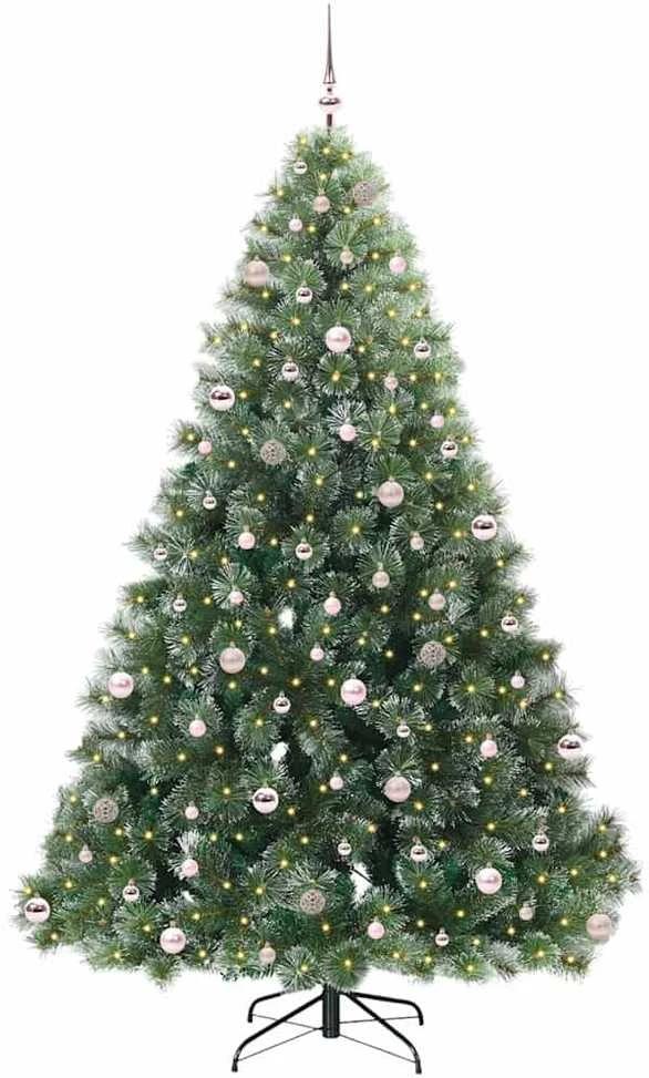 Dirbtinė Kalėdų eglutė su 300 LED Žalia 240 cm PE ir PVC