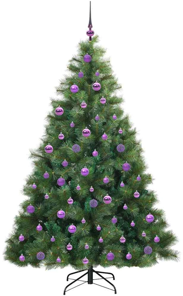 Dirbtinė Kalėdų eglutė su 300 LED Žalia 180 cm PE ir PVC
