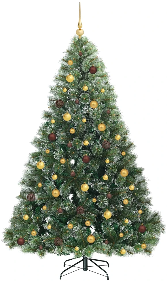 Dirbtinė Kalėdų eglutė su 300 LED Žalia 210 cm PE ir PVC