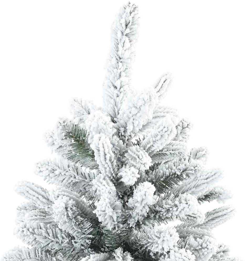 Dirbtinė Kalėdų eglutė su 300 LED Balta 240 cm PE ir PVC