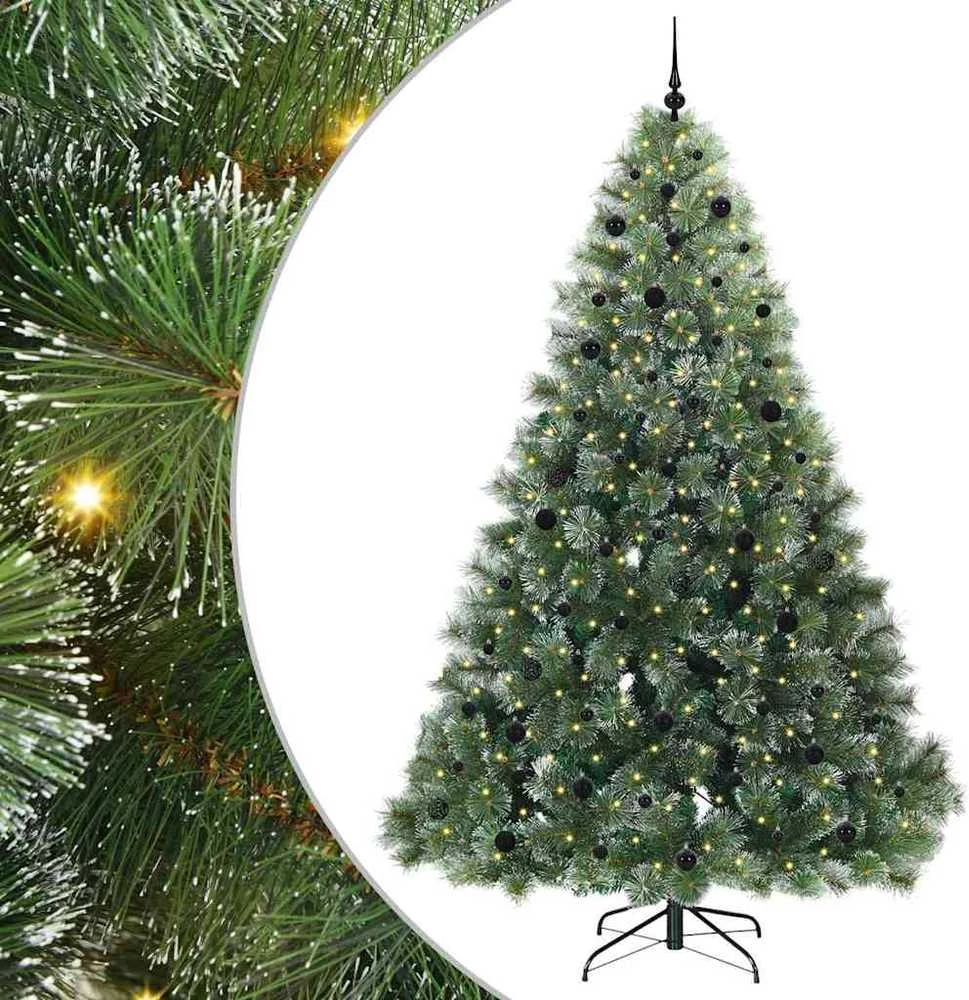 Dirbtinė Kalėdų eglutė su 300 LED Žalia 240 cm PE ir PVC